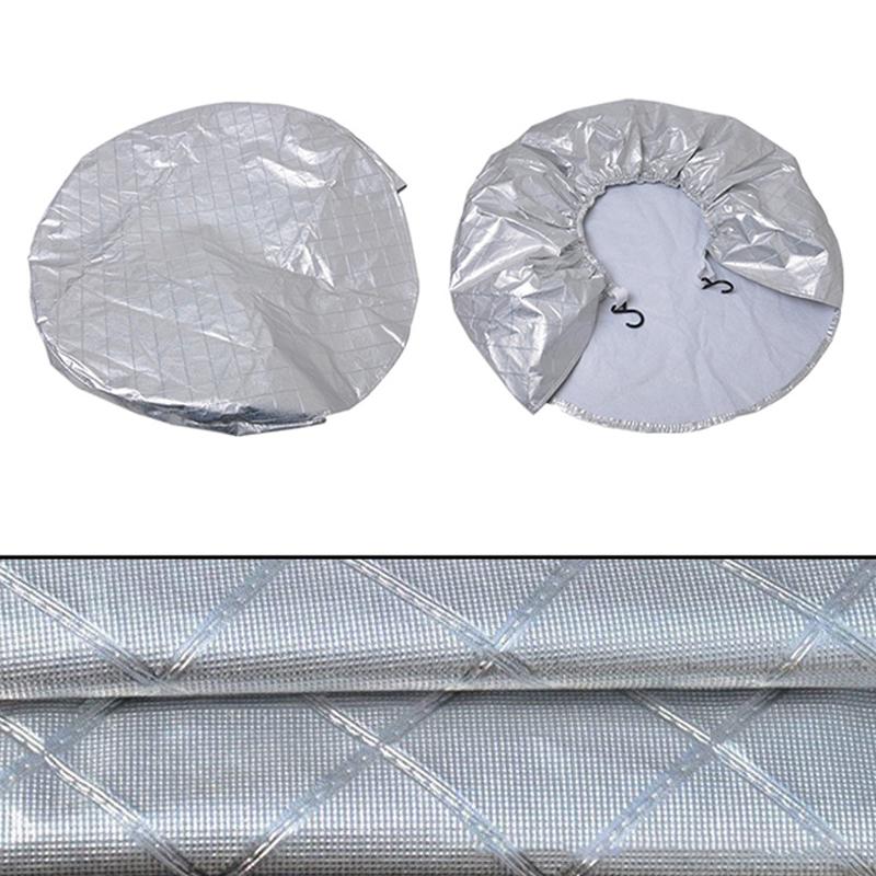 4PCs Car Tire Covers Outdoor RV Truck Camper Trailer Sunscreen Vehicle Wheel Protector Universal Tyre Storage Bag 27-29 inch