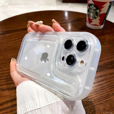Luxury Shockproof Transparent Phone Case For iPhone 14 13 12 11 Pro Max 14Plus X XS XR Thick Soft Silicone Bumper Clear Cover
