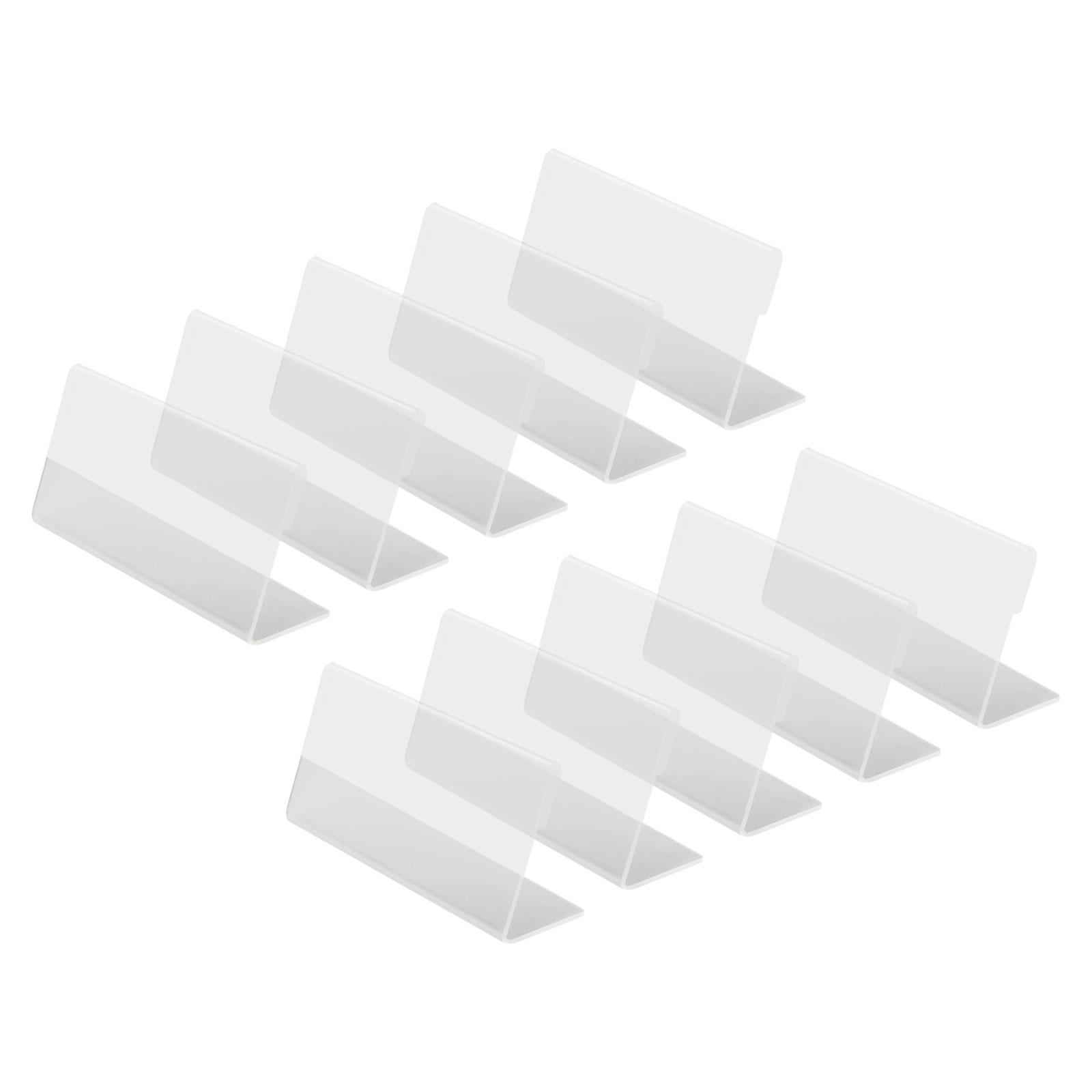 Дисплей Стенд для дисплея Этикетка Цена Вывеска Магазина Прозрачный Акрил 10pcs