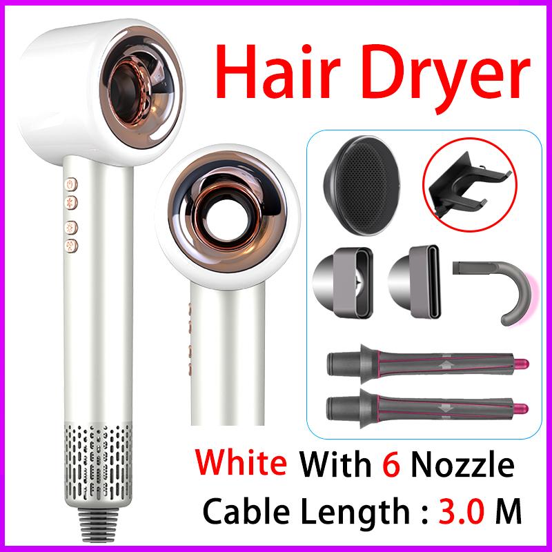 Professional Negative Ionic Hair Dryer  Leafless Hair Dryer Hot/ Cold Blow Dryer Hairdryer Home Appliance Free Shipping Dyso