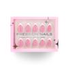 30 pieces of high-end wearing nail simple French white manicure fake nail European and American short nail film