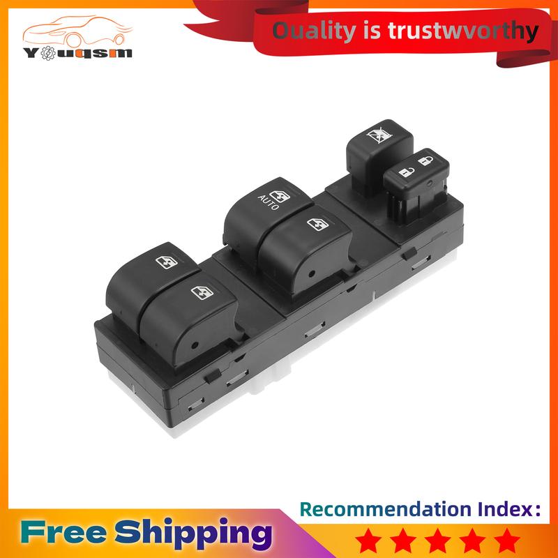 Replaces 83071SG040 - Pack of 1 Black Front Left Driver Side Power Window Switch Fit for Subaru Forester 2014-2016