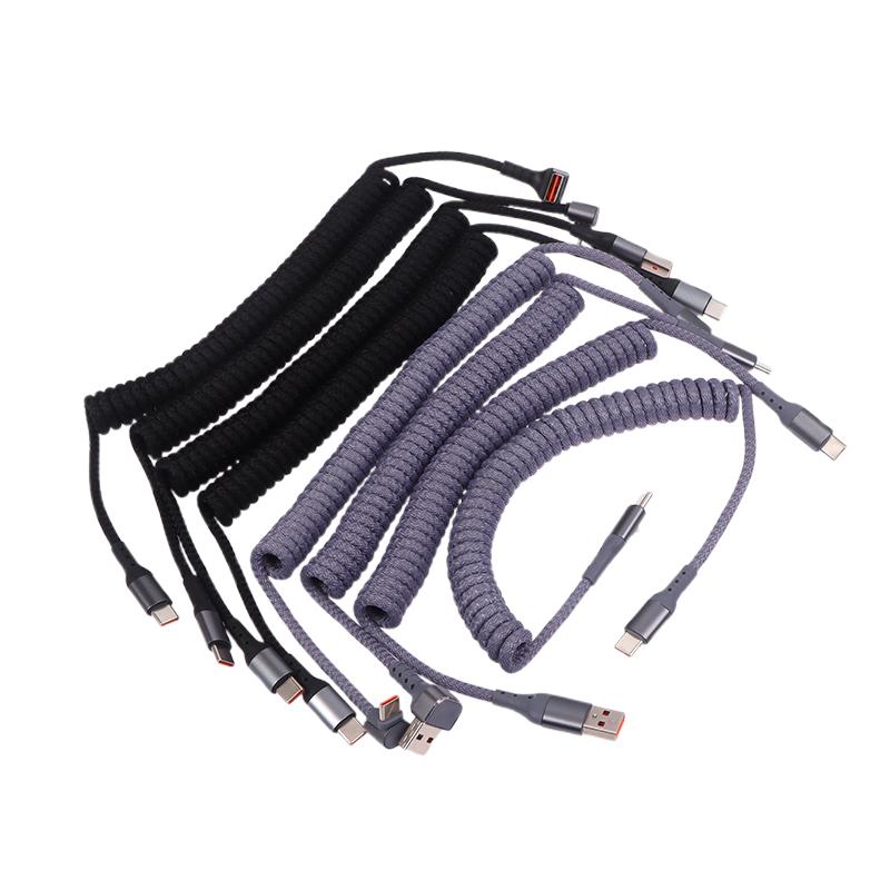 Coiled Usb C Cable For Android Auto & Carplay 90 Degree Usb A To Usb C Cord Compatible With 16,Galaxy S25