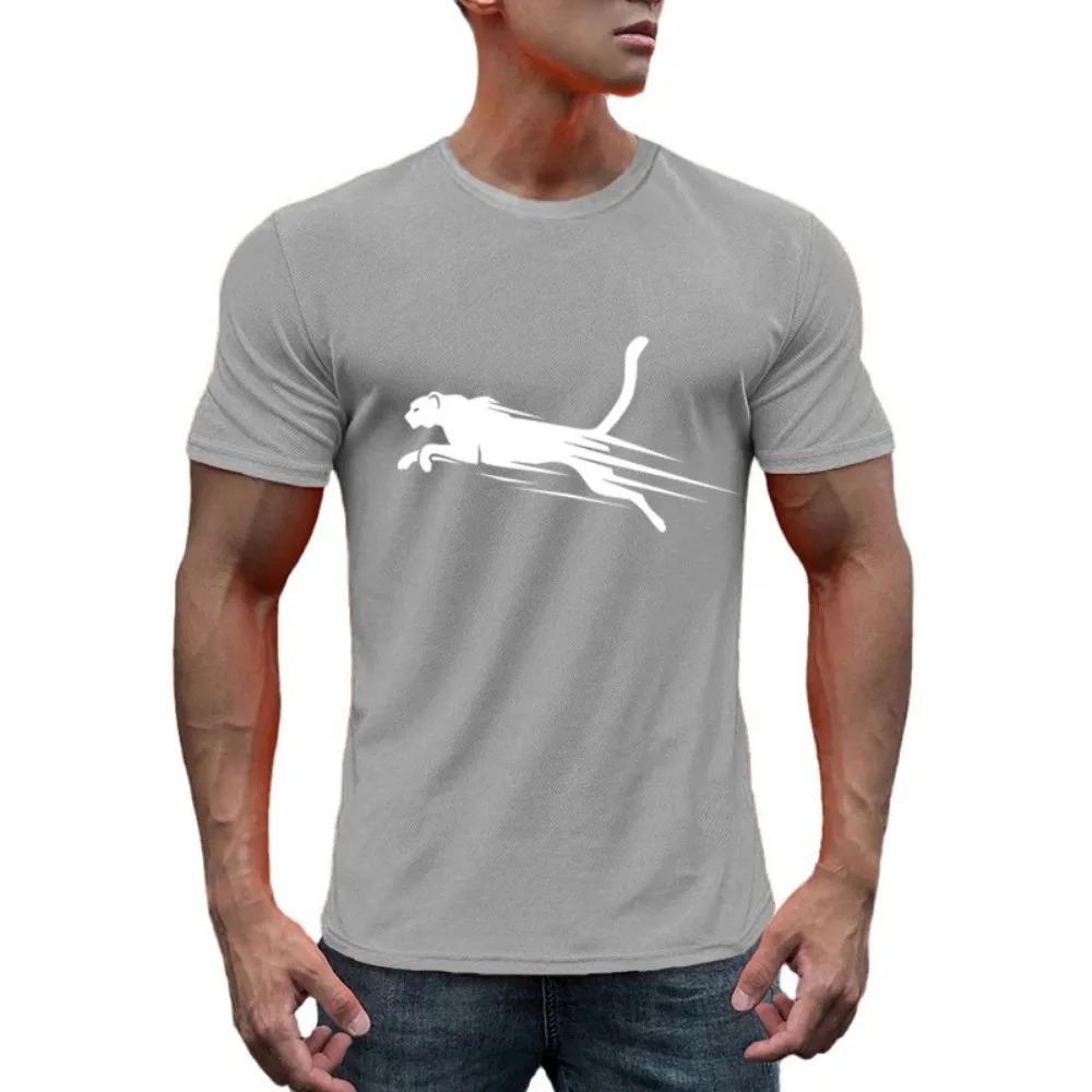 New Men'S T-Shirt Summer Quick-Drying Fitness T-Shirt Simple Fashion Casual O-Neck Loose Breathable Mesh Oversized Sports Top