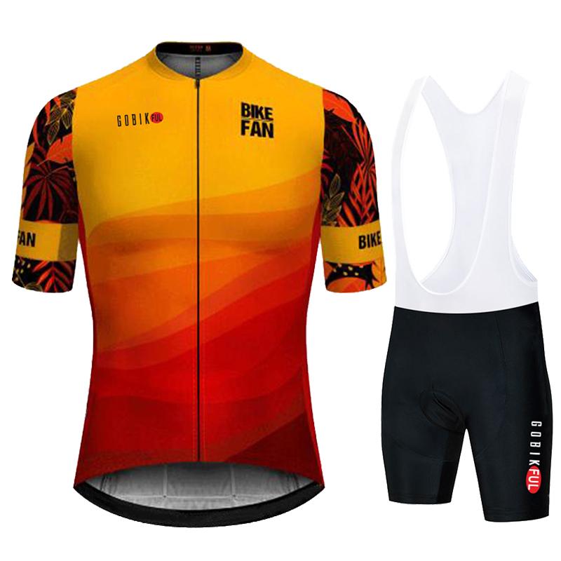 Bike Jersey Set 2026 Team Cycling Clothing Summer Short Sleeve Cycling Suit Men's Top and Bottom Bib Shorts Kit