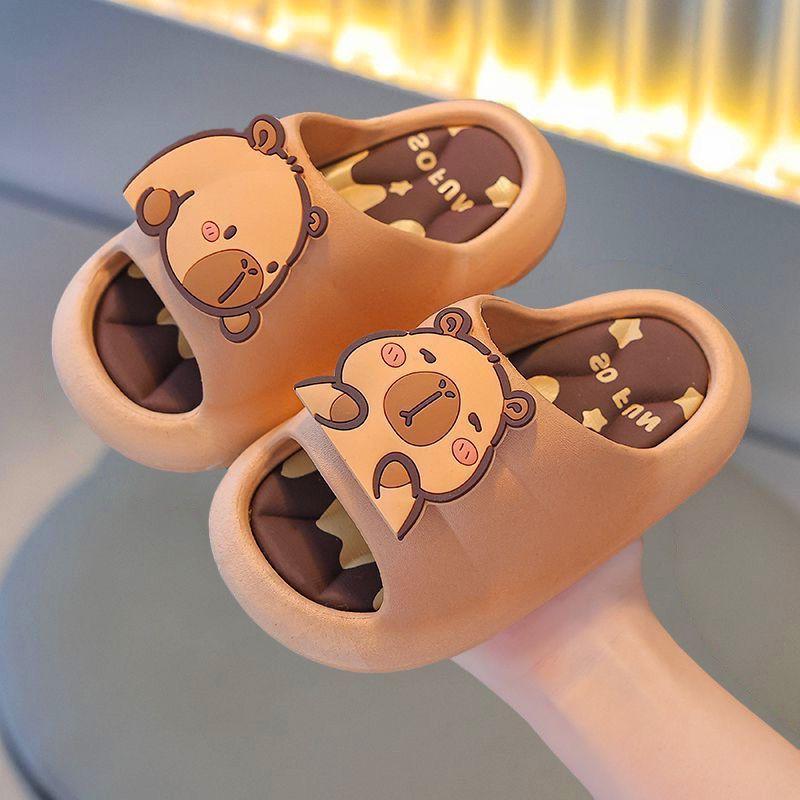 Kids Flip Flops With Perforated Ventilation And Nonslip Sole For Home Bathroom Use
