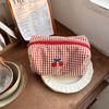 Cloth Cherry Cosmetic Bag Cotton Toiletry Bag Fashion Travel Storage Bag  Unisex