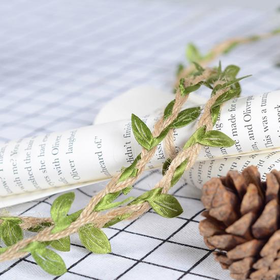 10 m list přírodní hesenská juta provázek lano pytlovina stuha DIY řemeslná párty dekorace