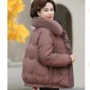 Zimowa kurtka puchowa, styl narodowy, jesienno-zimowa kurtka dla kobiet w średnim i starszym wieku, mała kurtka puchowa
