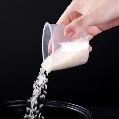 Mini 100/160ml Miarka do Ryżu Plastikowa ze Skalą Miarki Przezroczysta Cyfrowa Waga Kuchenna Do Kuchenki Elektrycznej