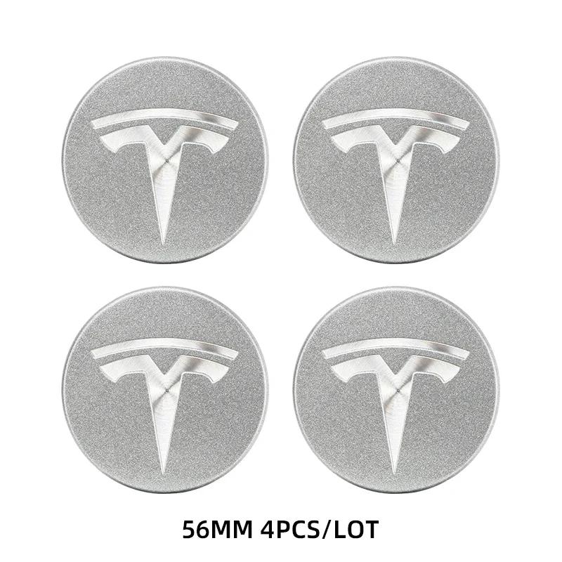 Adesivo per Auto 2025 Nuovo Tesla 4pz 56mm Copricerchi per Auto per Tesla Model S X 3 Y Roadster Accessori Tappo Centrale per Cerchi A