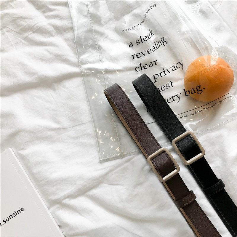 Comfortable Soft Pu No Hole Women's Belt Trendy Korean Style For Everyday Use
