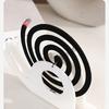 [Portable Mosquito Coil Holder] Portable 1pc Snail-Shaped Mosquito Coil Holder | Durable Plastic Incense Burner with Ash Tray, Large-Capacity