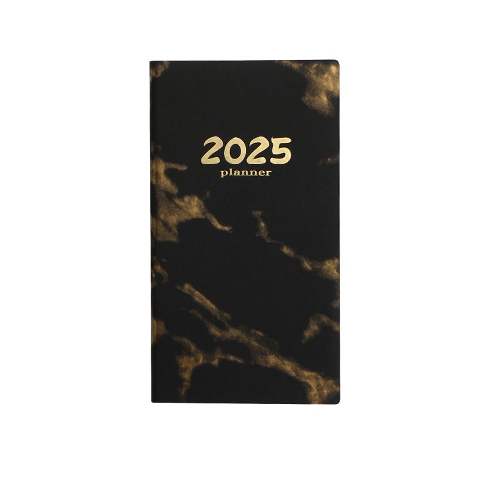 

Wear-resistant 2025 Daily Planner Soft Cover Personal Journal Portable Lined Notebook Women чорний