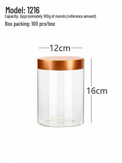 Food-Grade PET Plastic Sealed Jar for Supplement Powders - Moisture-Proof Storage Bottle