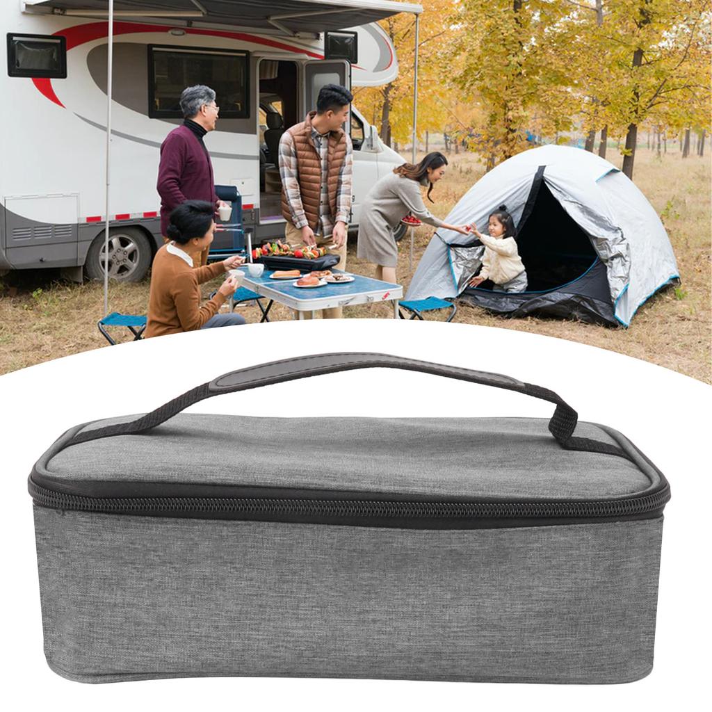 Borsa Termica Pranzo 3,2L Grande Capacità Anti-perdite Tessuto Oxford Manico Portatile Borsa Termica Pranzo per Gite Scolastiche