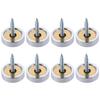 8Pcs Decorative Screws 16mm/18mm/20mm/22mm/25mm Mirror Screws Polished Silver Tone Decorative Cap Stainless Steel Cover Nail