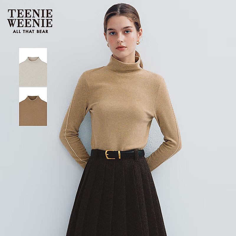 Teenie Weenie Women's Winter Mock Neck Long Sleeve T-Shirt