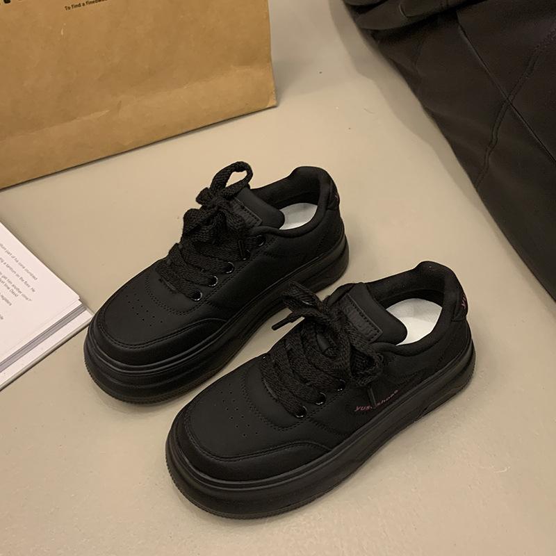 Popular high-end versatile little white shoes heightened thick baseplate shoes women's 2025 new summer leisure sports muffin shoes