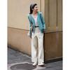 Demana Women's Cloud-Soft Wool Blend V-Neck Cardigan