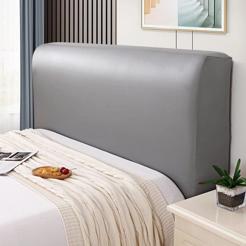 New Wash-free Bed Head Dust Cover Elastic Leather Bedhead Cover All-inclusive Waterproof Pet Scratch Prevention Headboard Decor