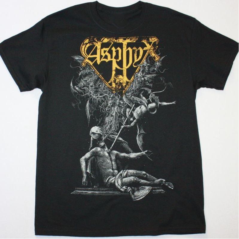

ASPHYX DEATH ACROSS THE WEST Футболка с коротким рукавом Все размеры от S до 5XL Унисекс футболка L