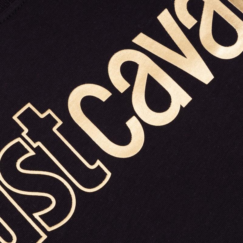 Just Cavalli Milano Men's T-shirt New Logo Gold MAT - Size: L