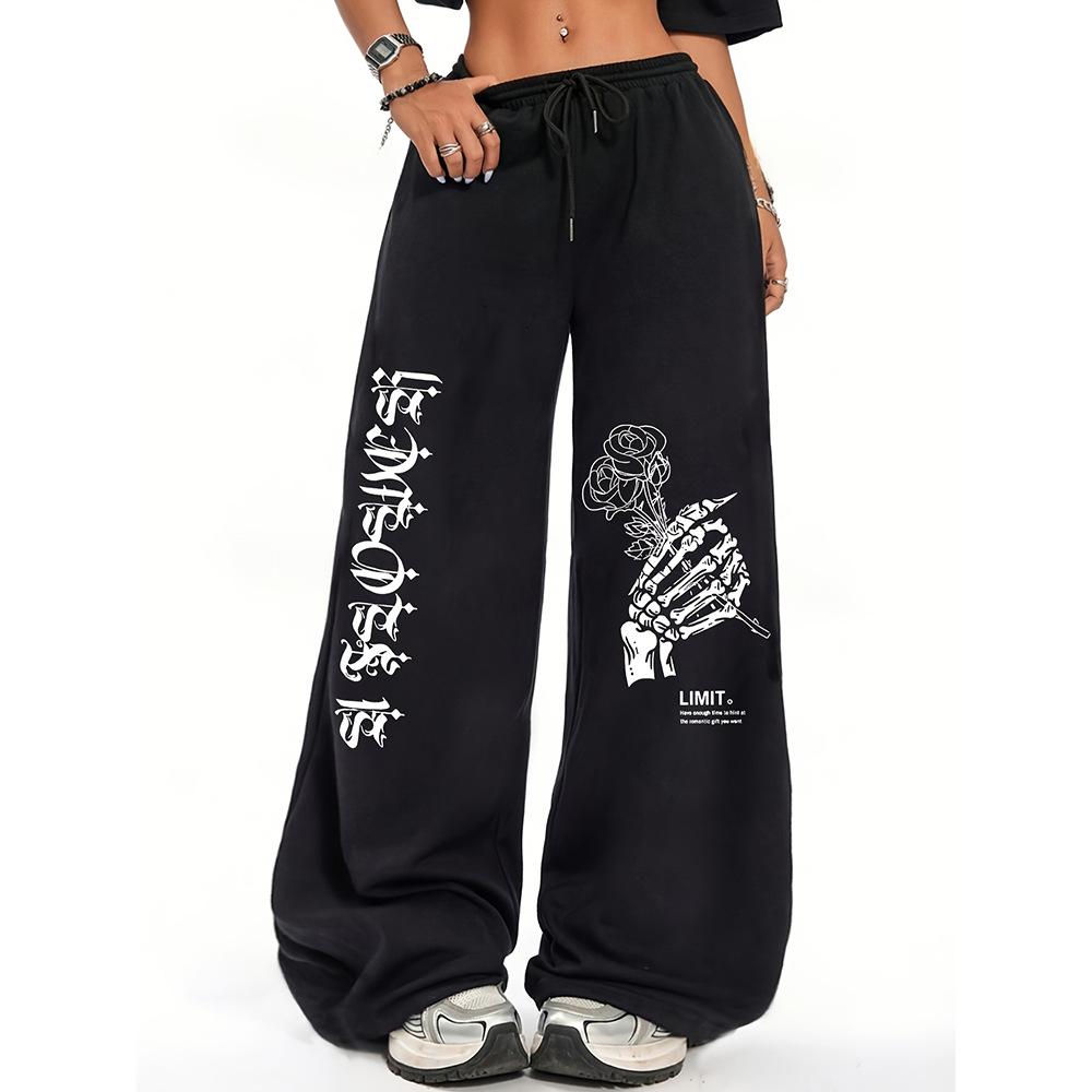 High Street Hip Hop Trend Casual Pants Men's Summer New Loose Niche Straight Versatile Long Pants