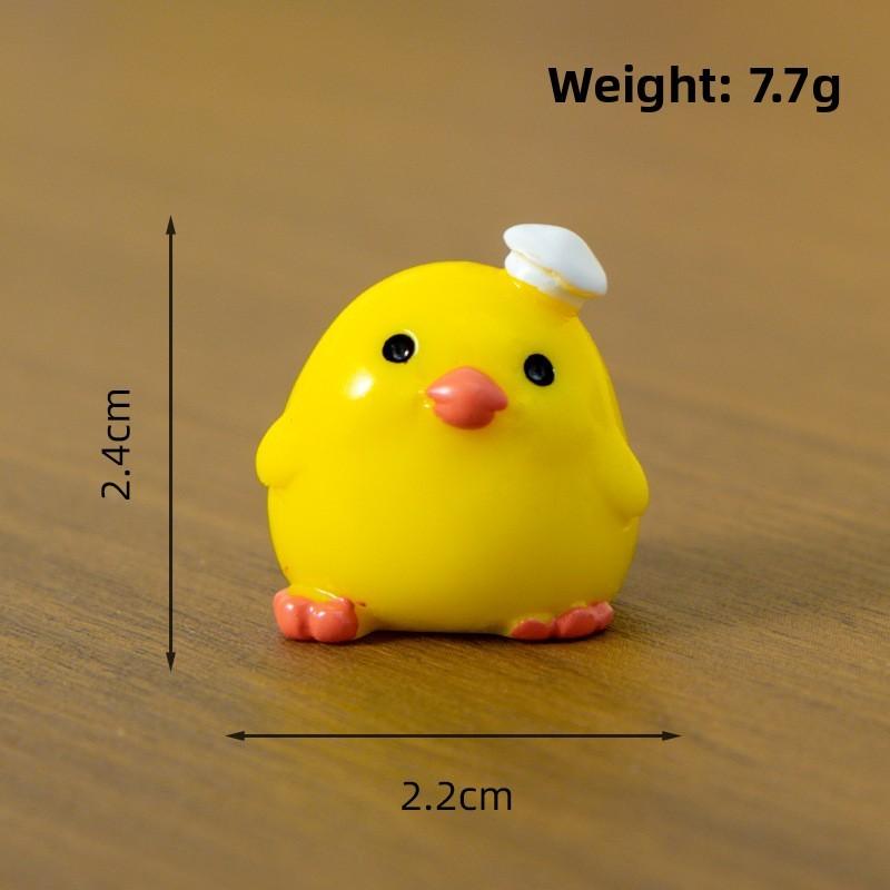 Resin Craft Duck Figurine Creative Desk Ornament With Unique Design For Living Room Decor