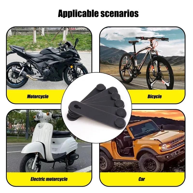1/5/10/20Pcs Motorcycle Rubber Frame Securing Cable Wiring Harness Power Cord Tie Clutch Line Brake Ties Elastic Fix Accessories