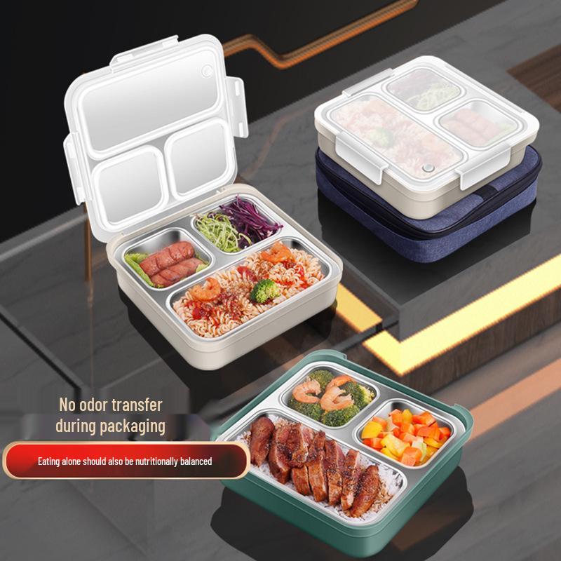 Leak-Proof 316L Stainless Steel Lunch Box: Large-Capacity Portable Bento for Students and Outdoor Use