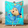 Pocoyo Theme Printed Blanket - Perfect for Couch, Bed, Travel & Outdoor Use | Machine Washable, Cozy & Durable.