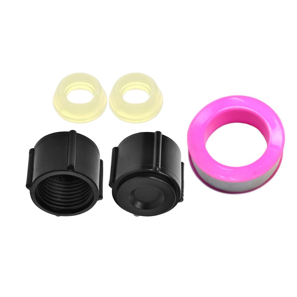Pex Rohrverschraubungen Tiefpunktentwässerung Dichtungen Kappe 5-teiliges Set Kompatibel mit Wohnmobil Kunststoffmaterial Praktisches Design wie abgebildet