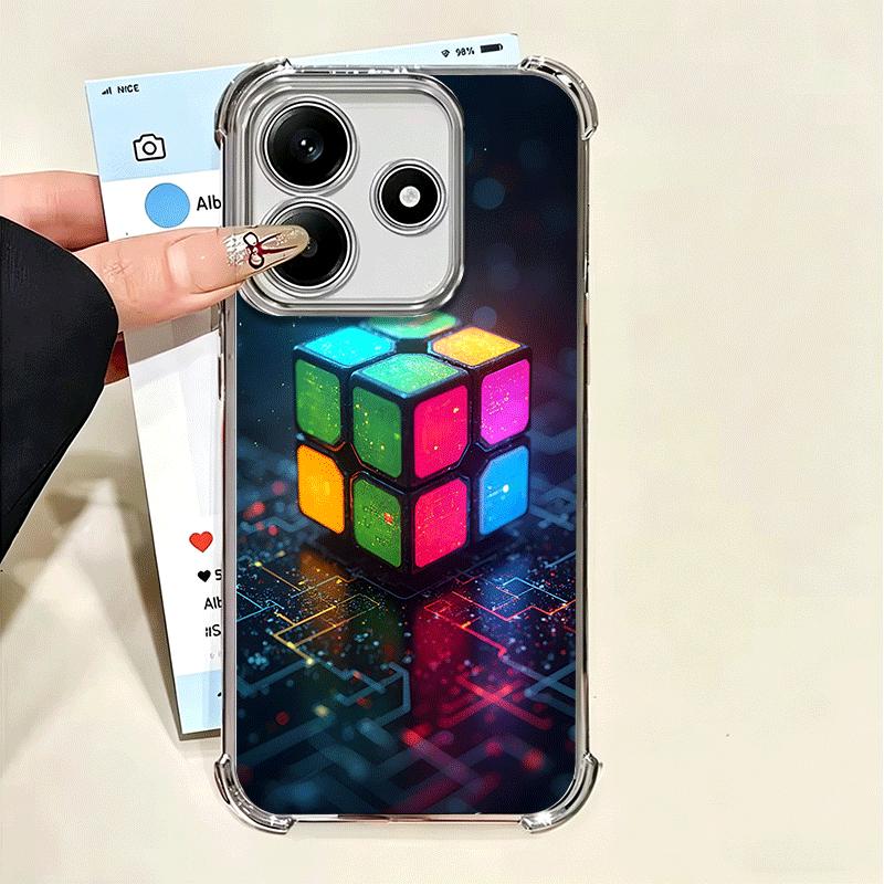 Rubik Cube Formula Spoofs Math Soft Phone Case For Xiaomi Poco X7 X8 Pro Max X6 X5 X3 F8 Ultra F7 M8 M7 M5S Redmi 15C 15A 15 14C