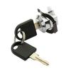 3pcs File Cabinet Security Lock Replacement Durability Stainless Steel for Cabinets Includes All Hardware