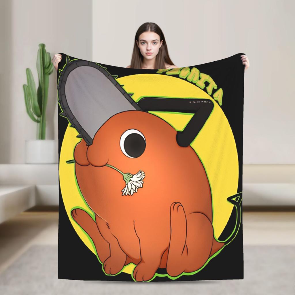 Chainsaw Man Reze Anime Blanket Quality Super Warm Throw Blanket Winter Travel Home Decor Fashion Bedspread