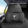 Tesla New Car Suede Headrest Seat Pillow Lumbar Support O Cushion for Tesla Model 3 S  X Model Y Cybertruck Roadster SpaceX Car