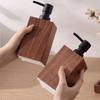 soap dispenser Walnut grain hand sanitizer bottle bubble bottle foam hotel high-end shampoo bath gel separate bottles  dispenser