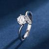 TikTok Influencer Inspired Moissanite Six-Prong Wedding Ring for Women - One Carat Jewelry