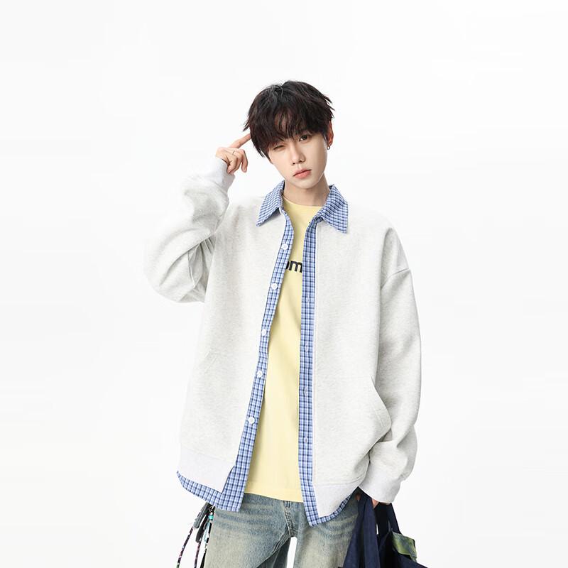 

TOM ADAM Мужской клетчатый лоскутный кардиган поло из искусственного двухслойного материала 3XL