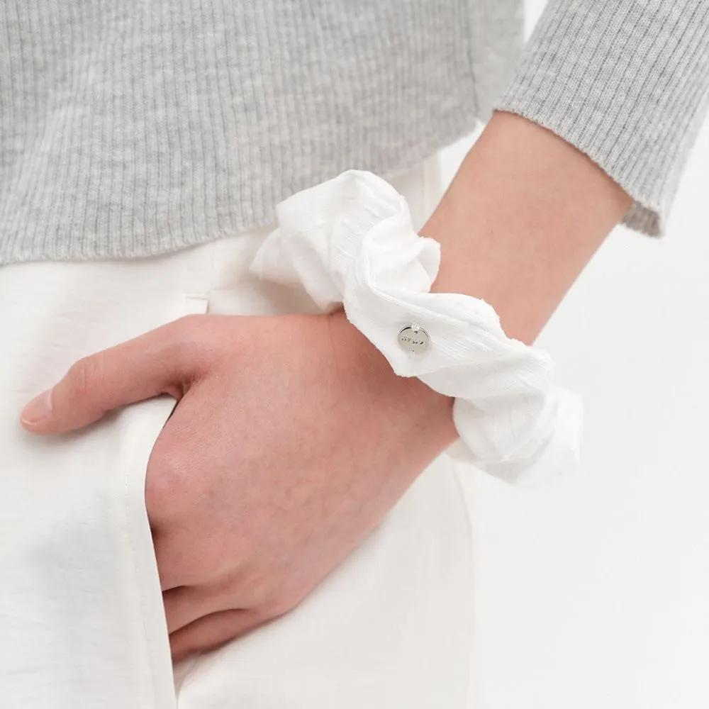 [LOOKAST] Elina Hair Scrunchie / ELINA HAIR SCRUNCHIE_3colors WHITE