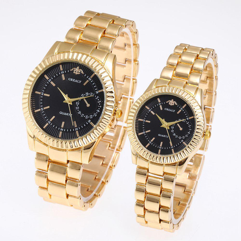 Women's & Men's Fashion Quartz Watch with Alloy Strap