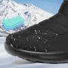 Fashion 2025 New Waterproof Snow Boots for Men Slip-On Warm Thicked Plush Ankle Boots Male Flat Heel Non-Slip Cotton Padded Shoes Man