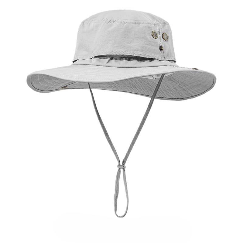 58-62cm 63-67cm Sommer Großer Kopf Outdoor Wanderhut Herren UV-Schutz Wasserdicht Großer Schirm Sonnenhut Schutz Eimerhut