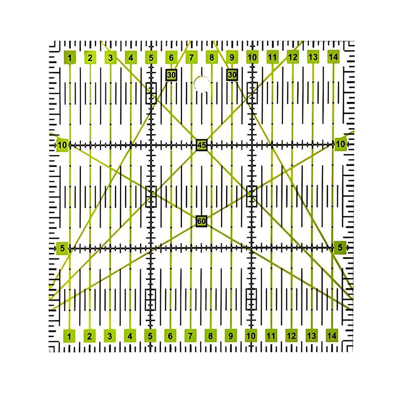 1PC Acrylic Ruler Quilting Patchwork Ruler Transparent Measuring Tools 15x15cm 5x30cm Gridded Design Sewing Craft DIY Rulers ZYF