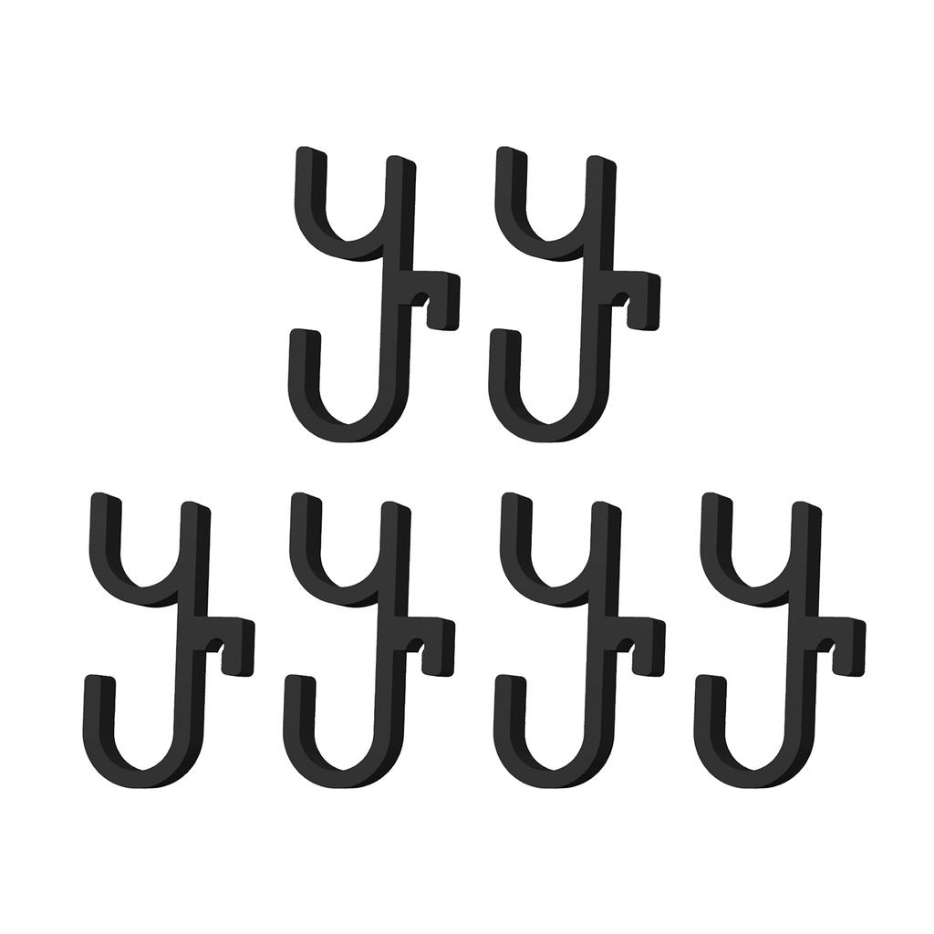 2/4/6pcs Car Umbrella Hook Dual Hooks Multi-Purpose Hooks PLA Material Anti Slip Design for SUV Sedan Trunk Organizer