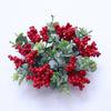 1PC Christmas Tabletop Decor Candle Ring Mini Wreath Candle Wreath Dining Table Decoration