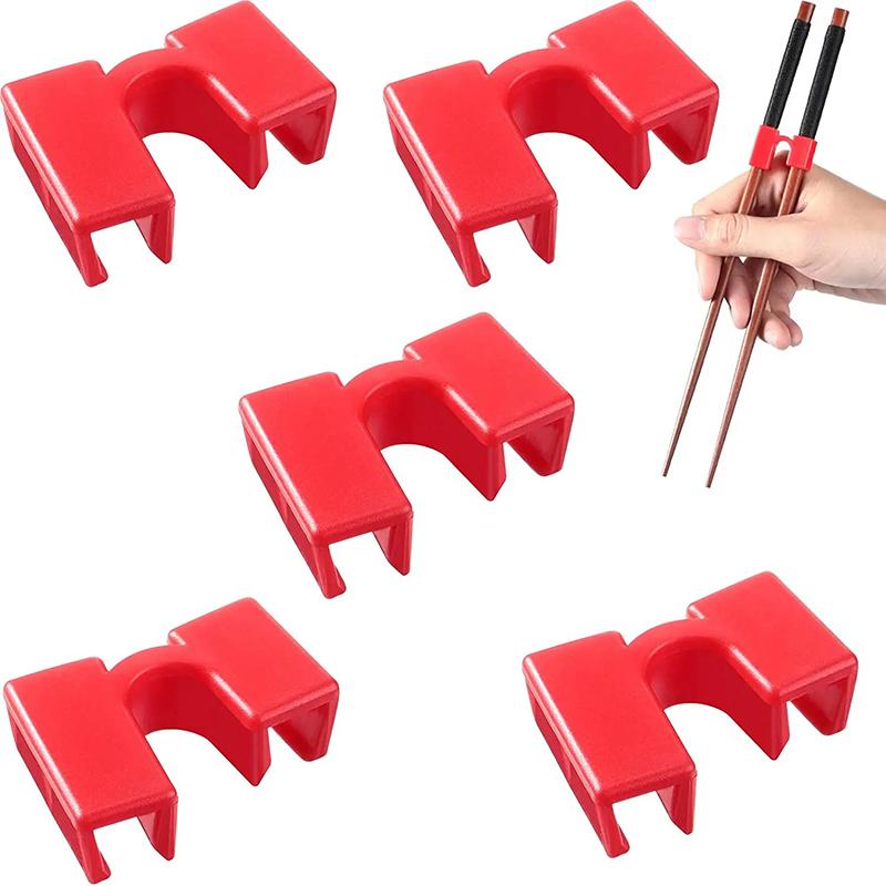 5/6PCS Reusable Chopsticks Trainers Help for Chinese Chopsticks Non-Slippery Learning Chopsticks for Kids Each Age Learner KZ008