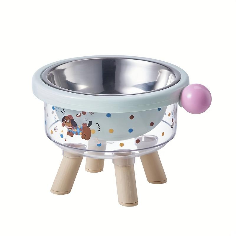 

A Dopamine-Colored Pet Bowl Cat Neck Protection High Foot Bowl Anti-Tipping Cat Bowl Dog Stainless Steel Food Bowl High-Value Dog Bowl Stainless steel bowl зелений