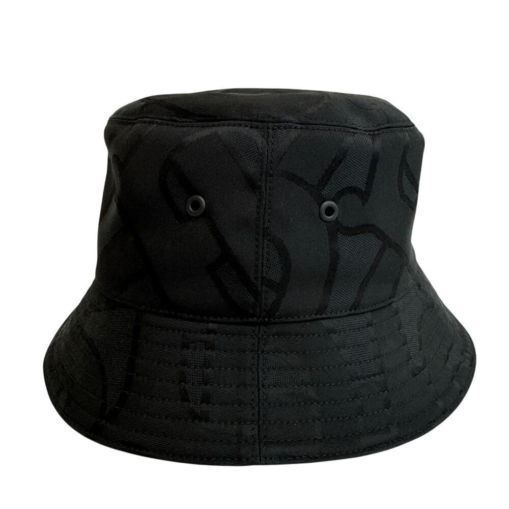 Burberry Bucket Hat Monogram Nylon Other Hats Black Nylon Used